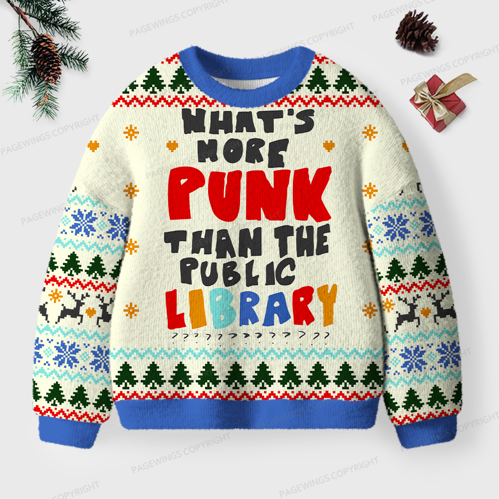Pagewings Free Societies Read Freely Unisex Ugly Sweatshirt