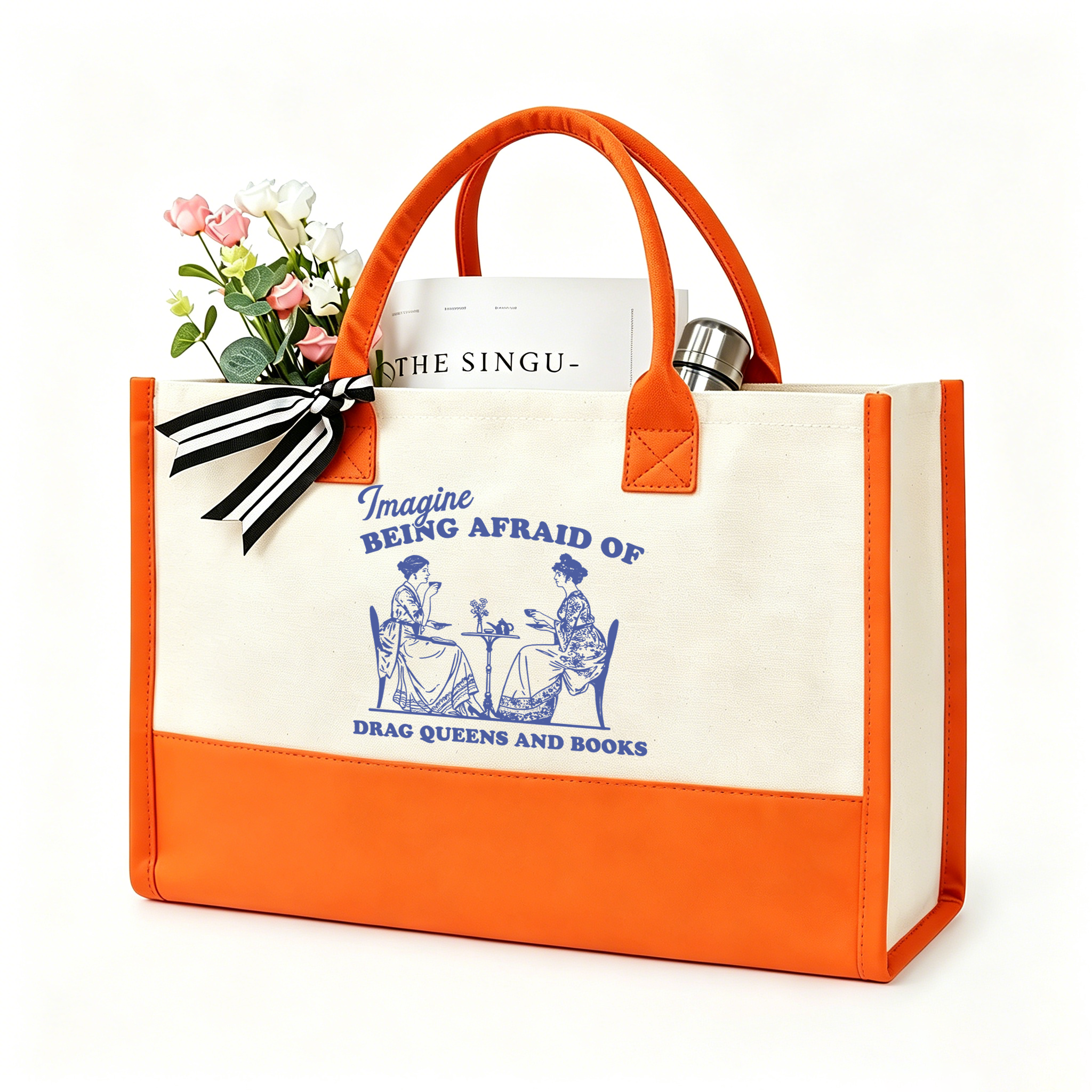 Pagewings Drag Queens15261 Large Tote Bag