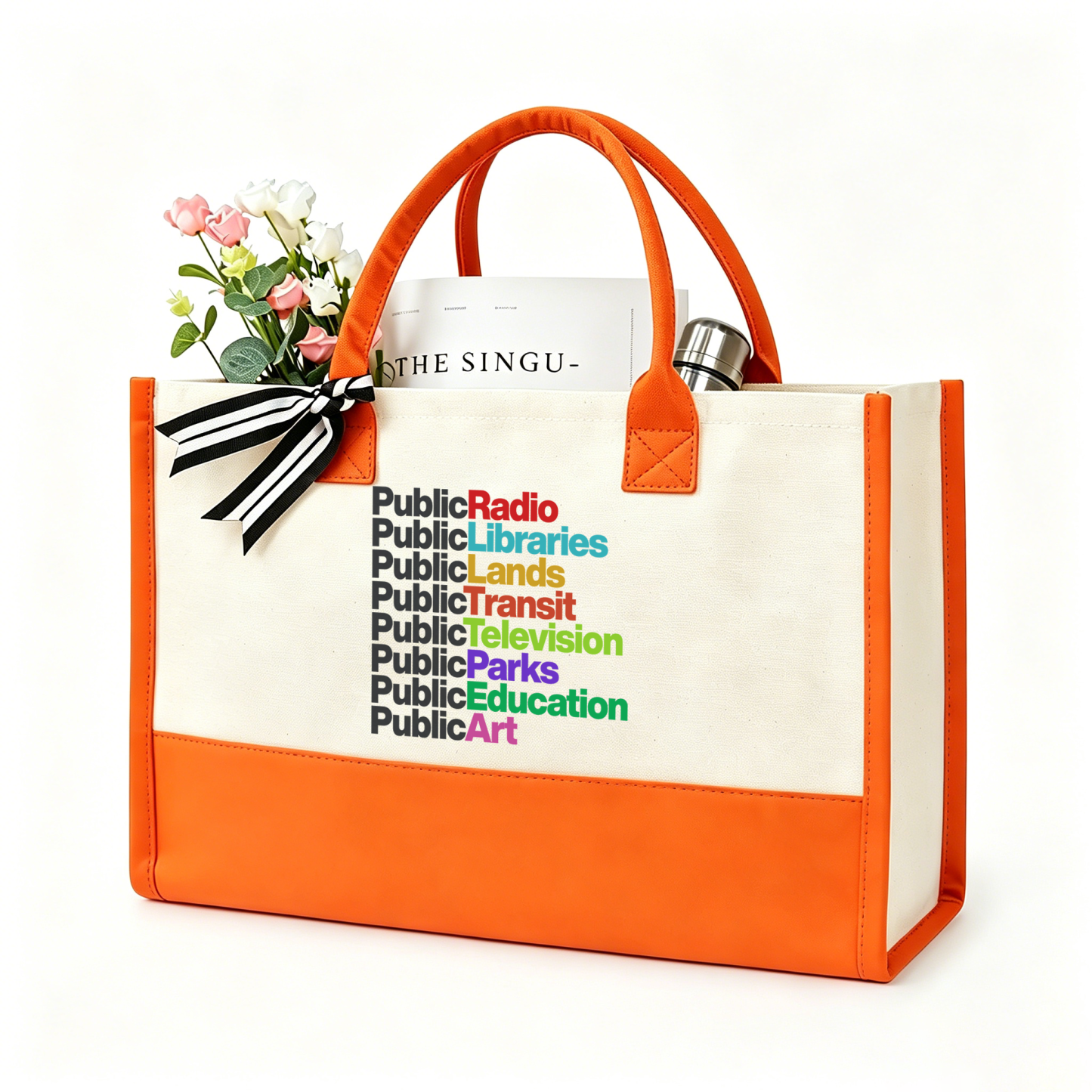 Pagewings Public Libraries15577 Large Tote Bag