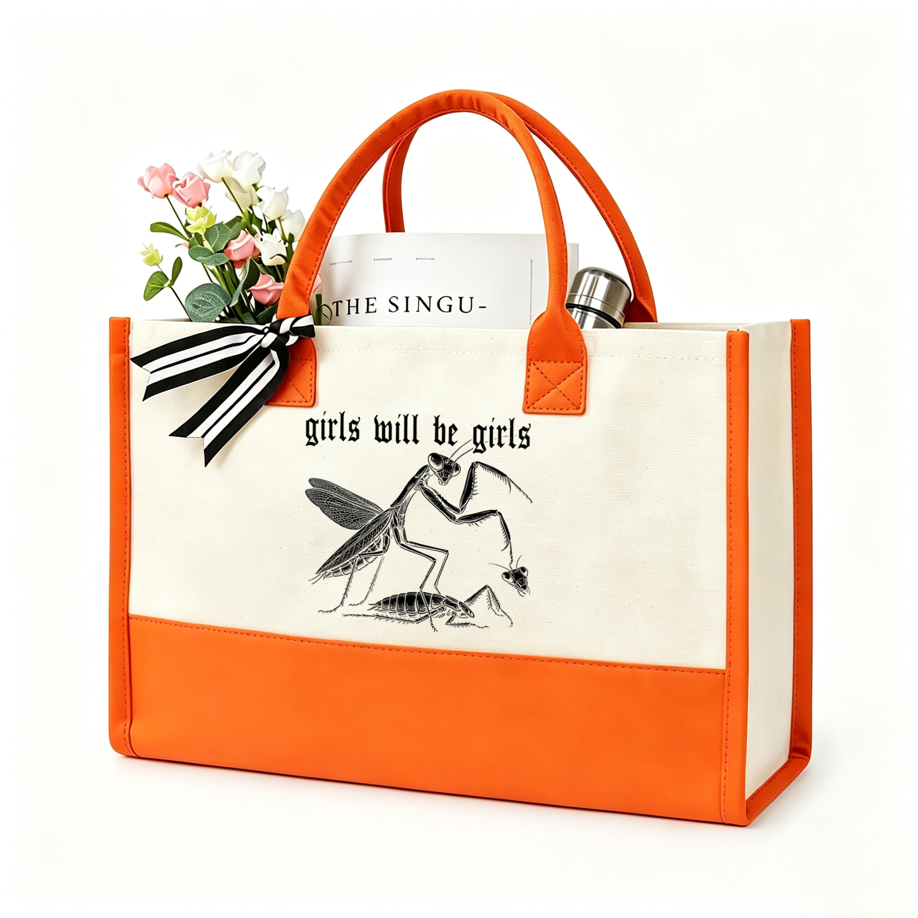 Pagewings Girls Will Be Girls Large Tote Bag