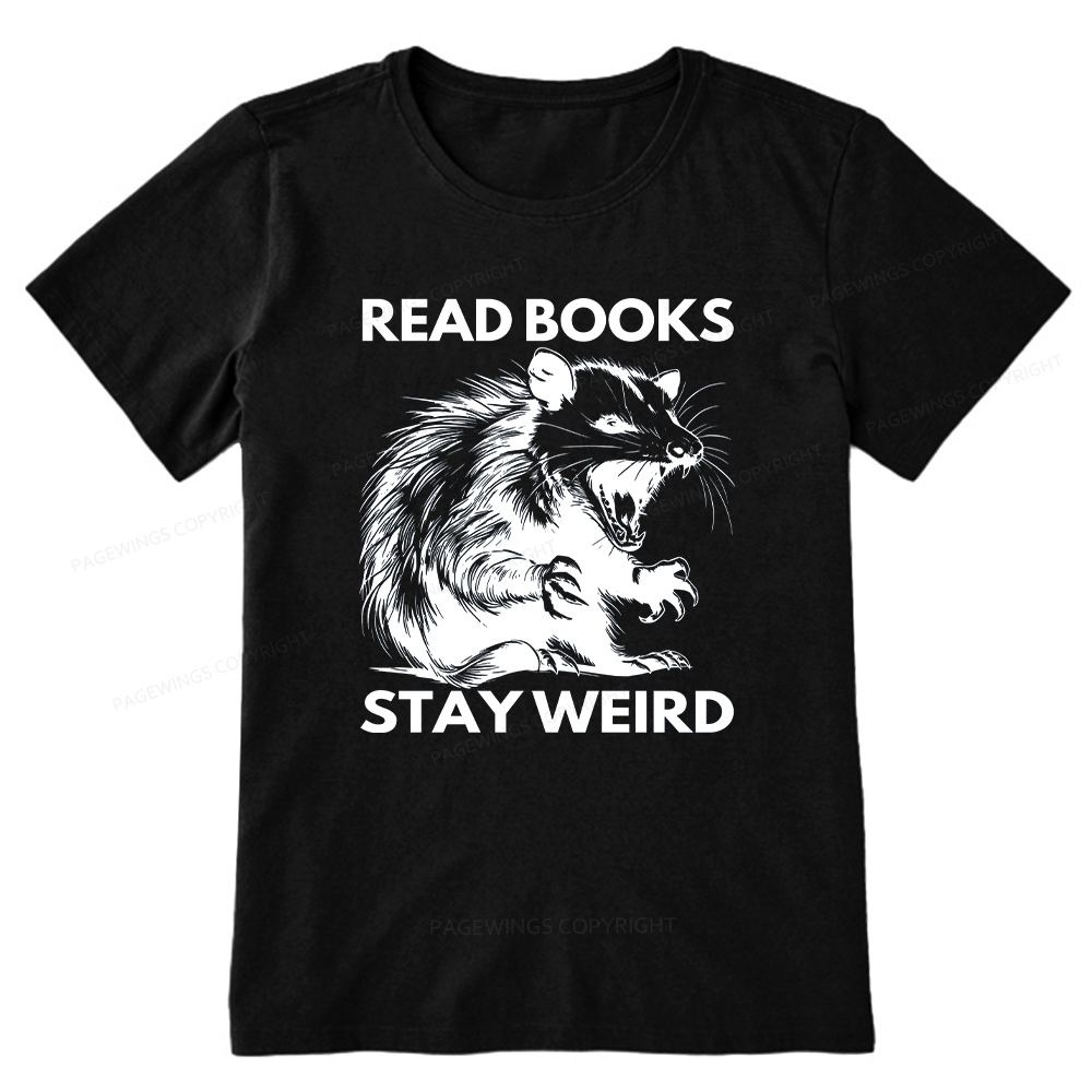 Pagewings Read Books Stay Weird Unisex Classic T-shirt