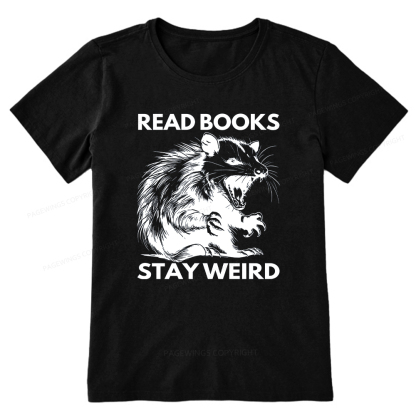 Pagewings Read Books Stay Weird Unisex Classic T-shirt