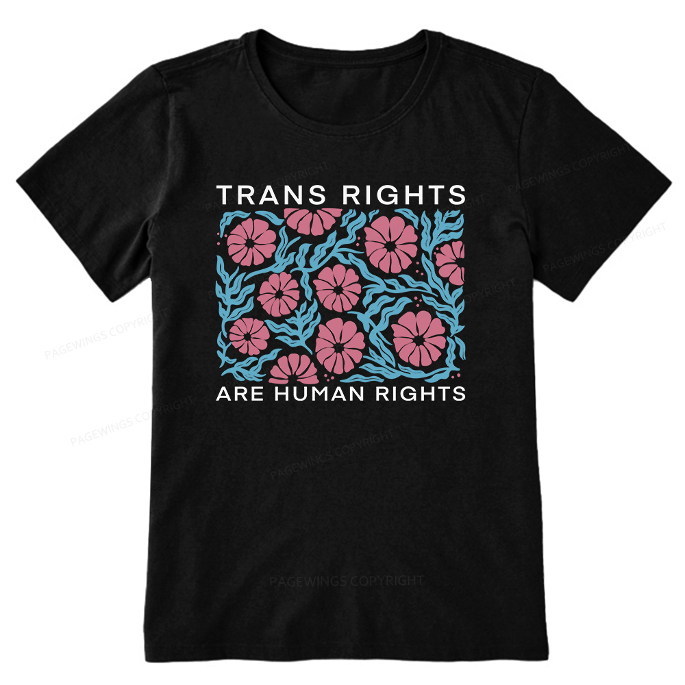 Pagewings Trans Rights Are Human Rights Unisex Classic T-shirt