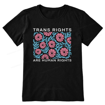 Pagewings Trans Rights Are Human Rights Unisex Classic T-shirt