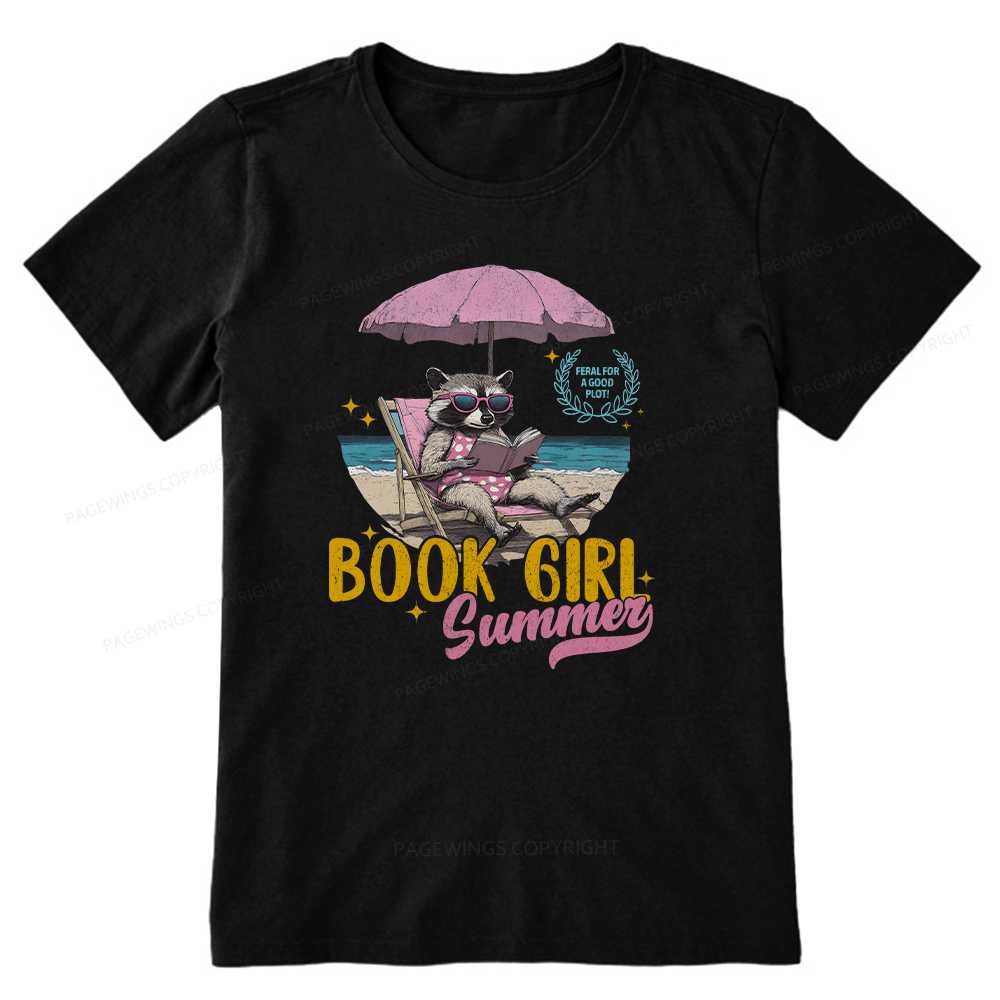 Pagewings Book Girl Summer Unisex Classic T-shirt