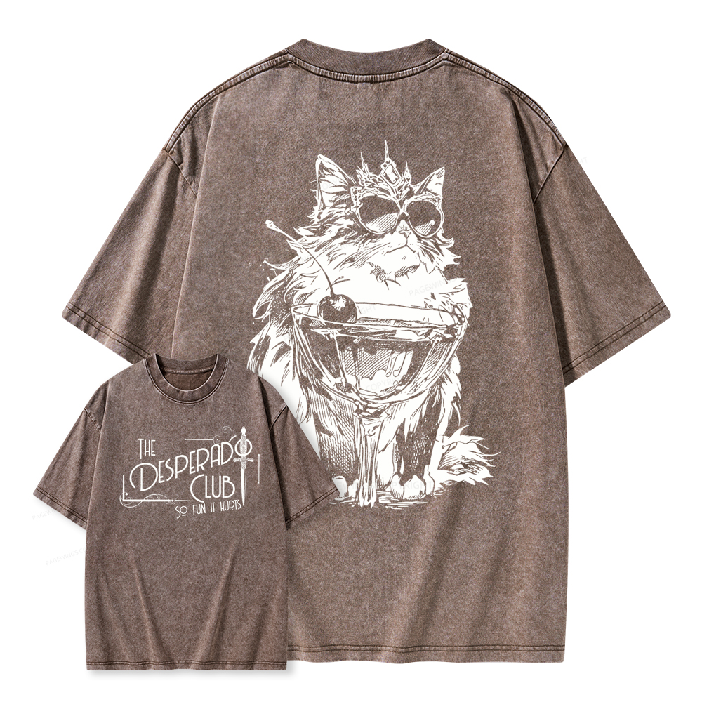 Pagewings The Desperado Club Unisex Washed T-shirt