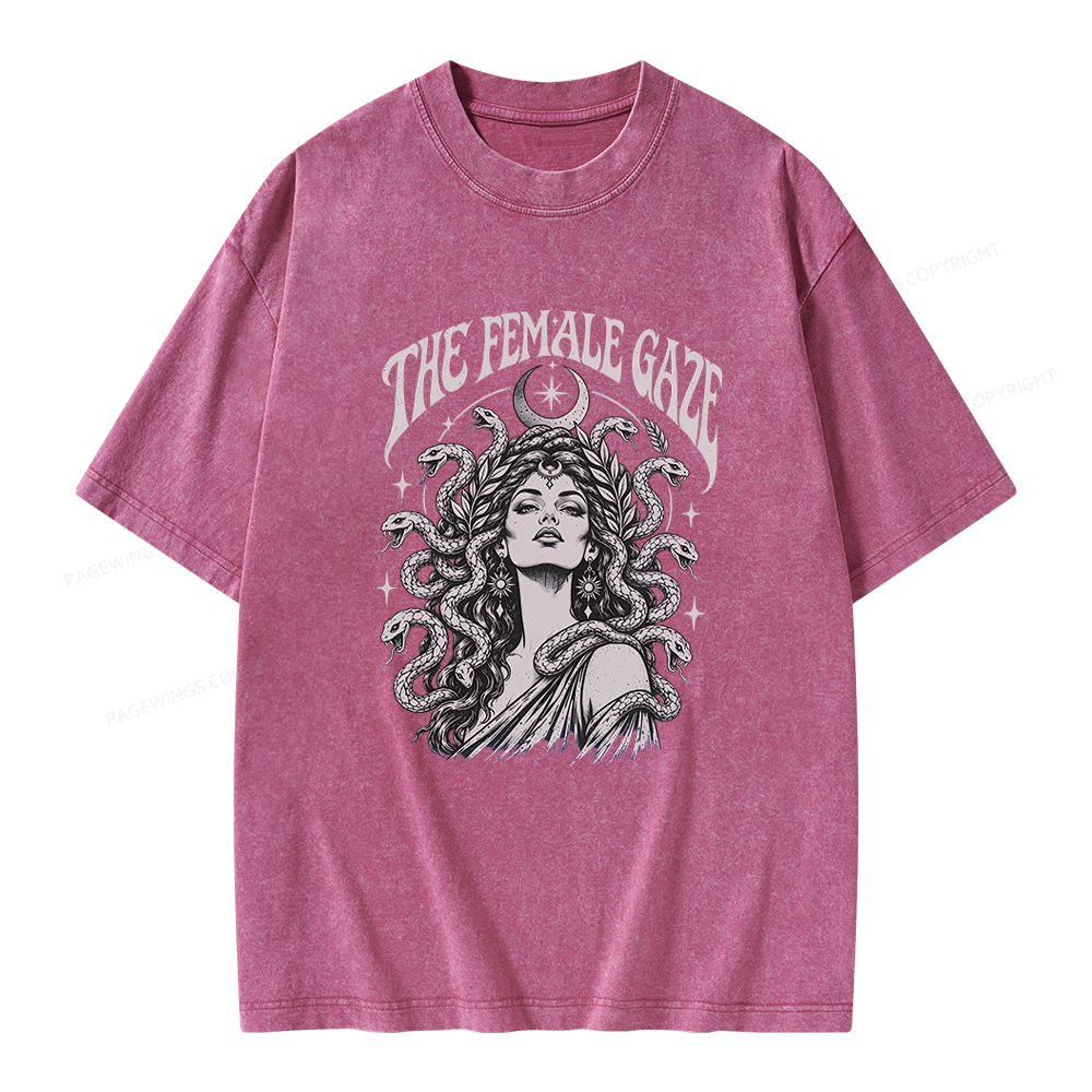 Pagewings The Female Gaze Unisex Washed T-shirt