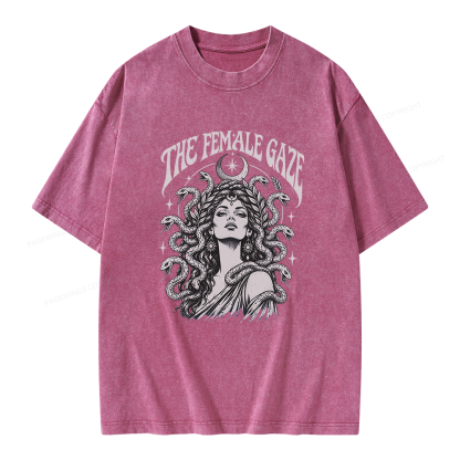 Pagewings The Female Gaze Unisex Washed T-shirt