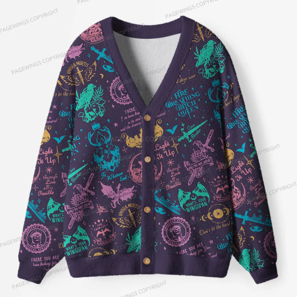Pagewings Fantasy Unisex Ugly Cardigan Sweaters