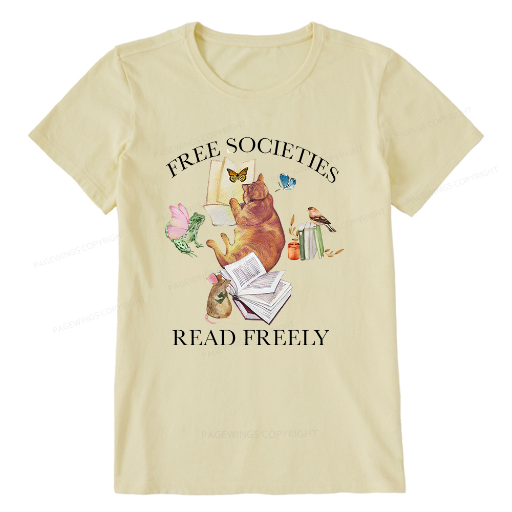 Pagewings Free societies read freely shirt Unisex Classic T-shirt