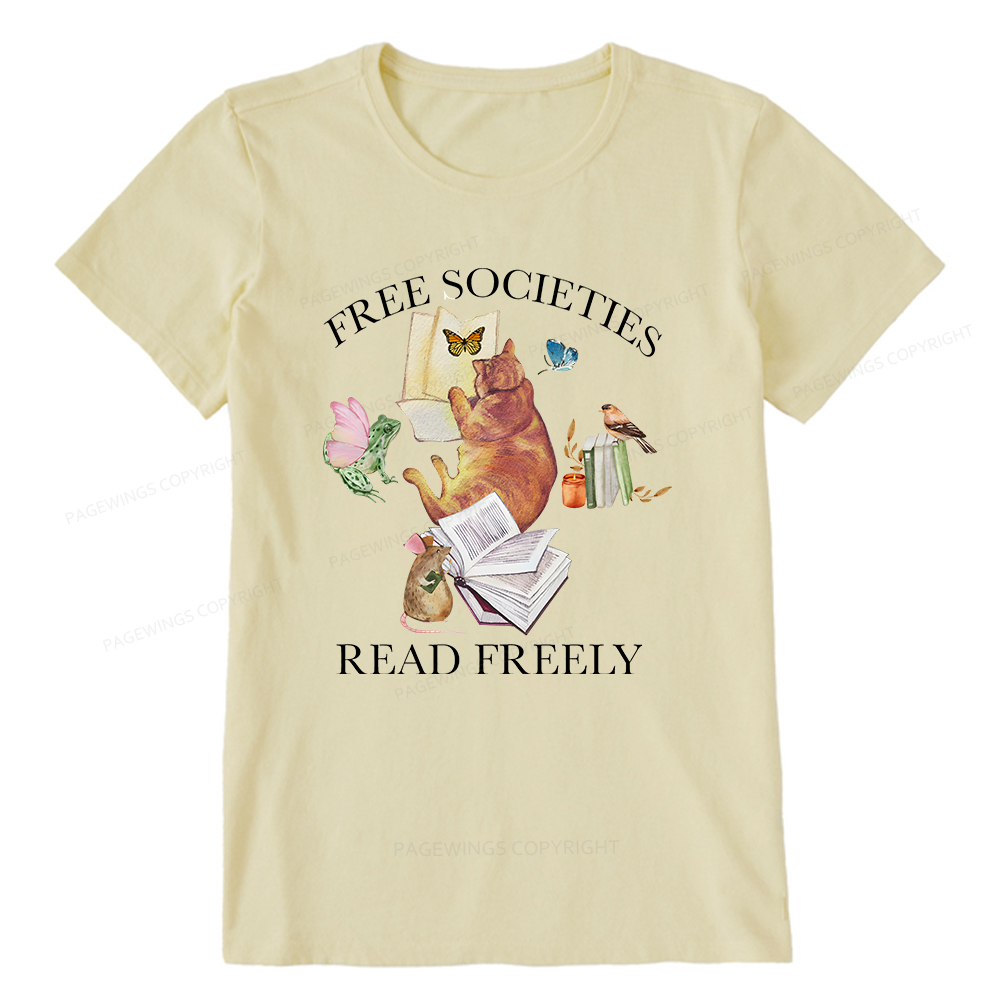 Pagewings Free societies read freely shirt Unisex Classic T-shirt