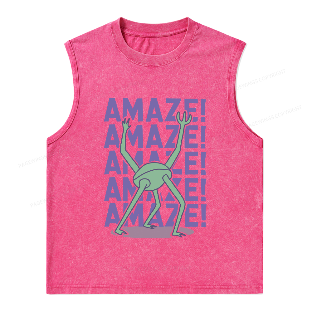 Pagewings Rocky Amaze Unisex Washed Tank Top