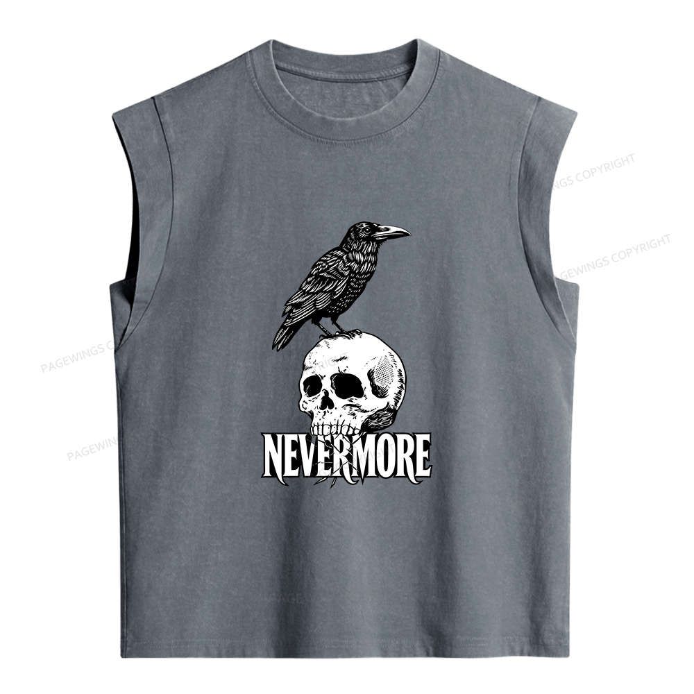 Pagewings Nevermore Women's Washed Tank Top