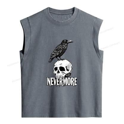 Pagewings Nevermore Women's Washed Tank Top