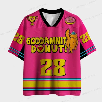 Pagewings Goddamnit Donut Unisex Mesh Jersey