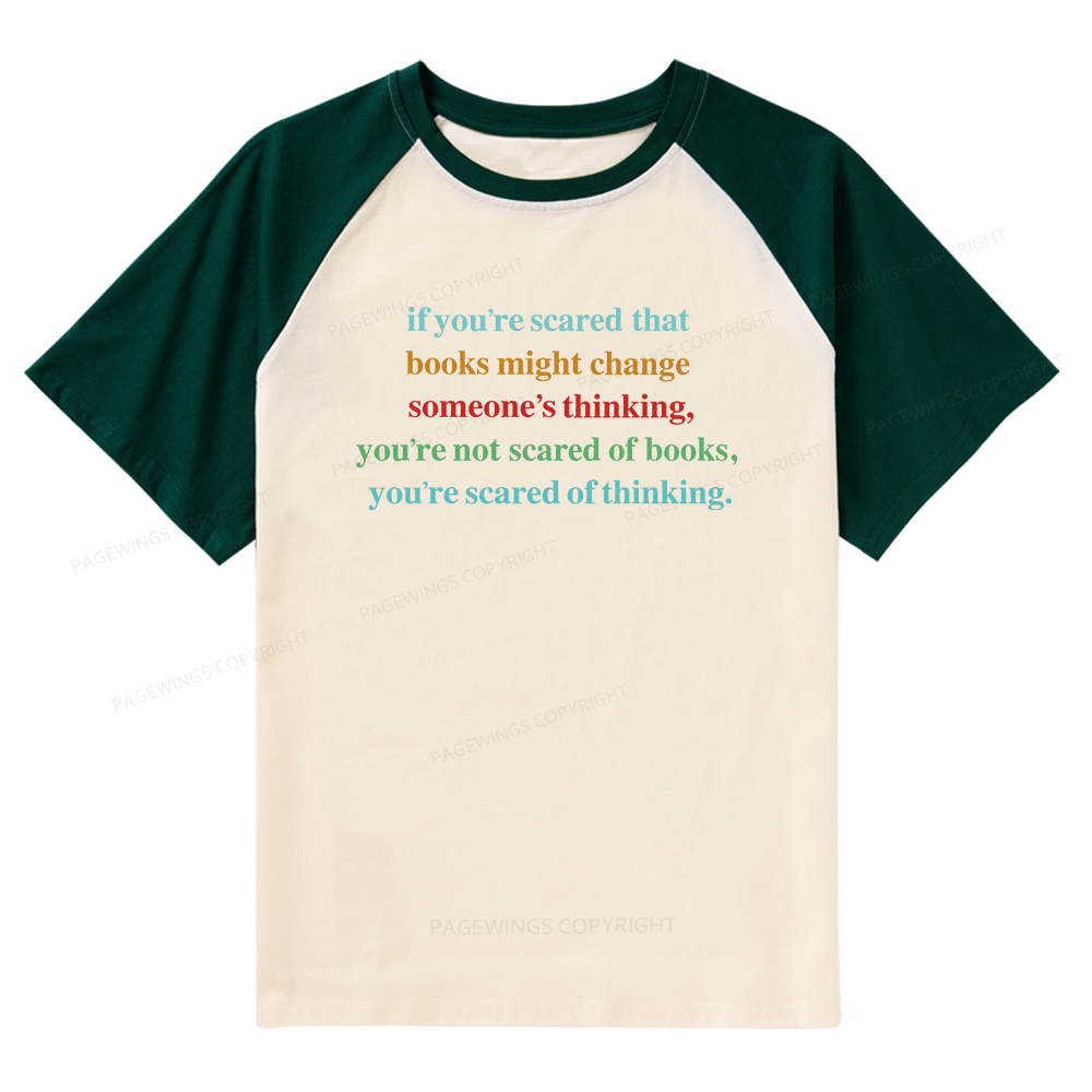 Pagewings Censorship Social Justice Shirt Booktrovert Raglan T-shirt