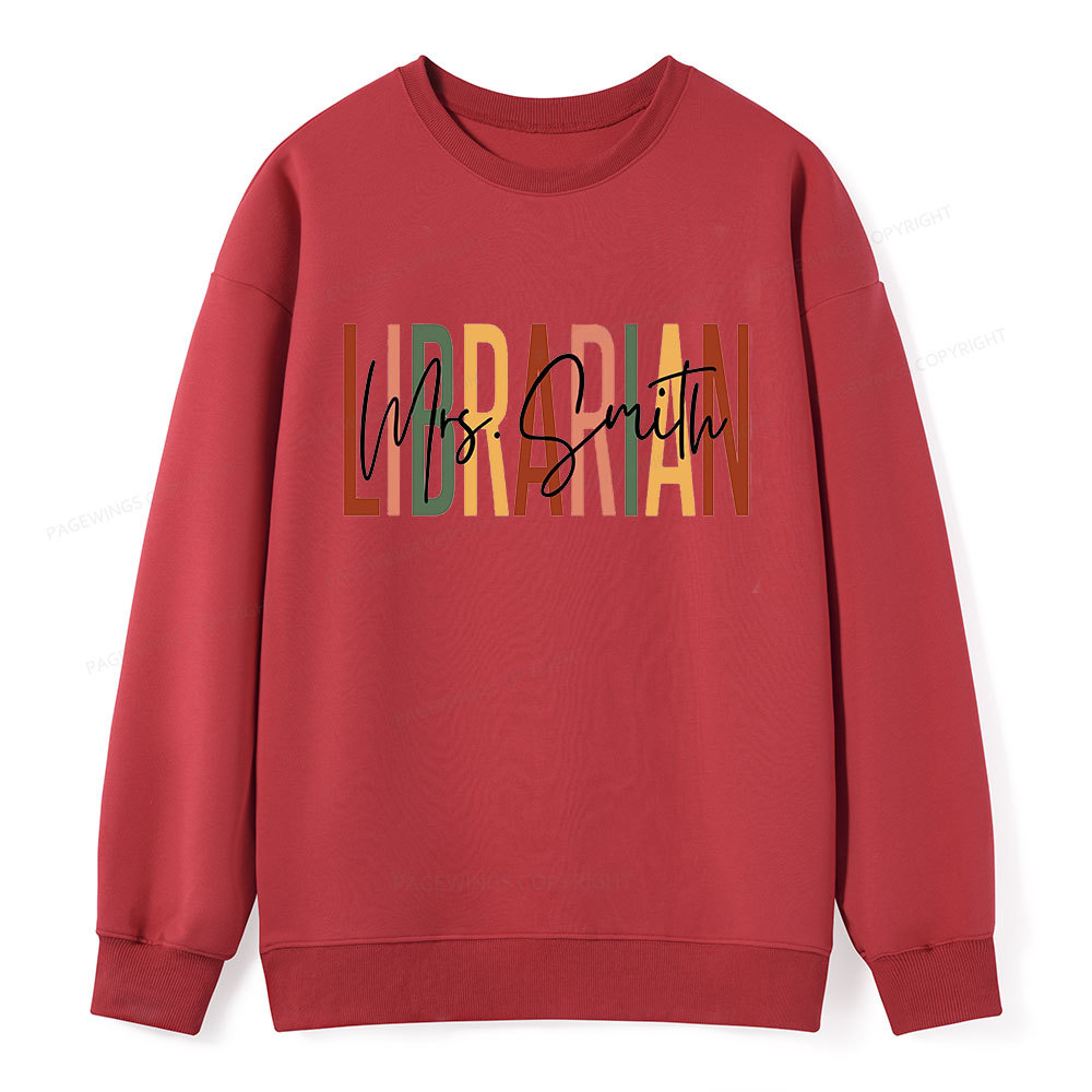Pagewing Personalized Librarian Unisex Classic Sweatshirt
