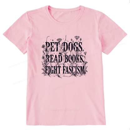Pagewings Anti Fascism Book Lover Unisex Classic T-shirt