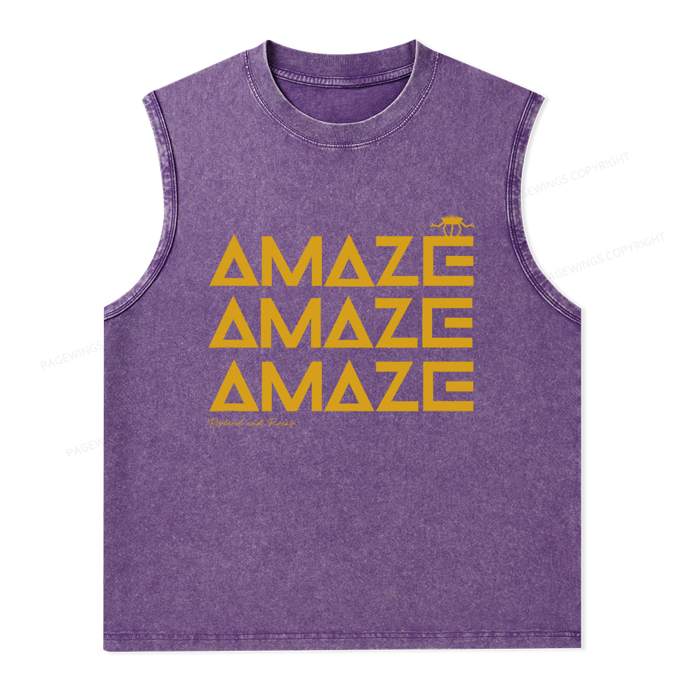 Pagewings Amaze Unisex Washed Tank Top