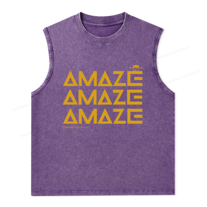 Pagewings Amaze Unisex Washed Tank Top