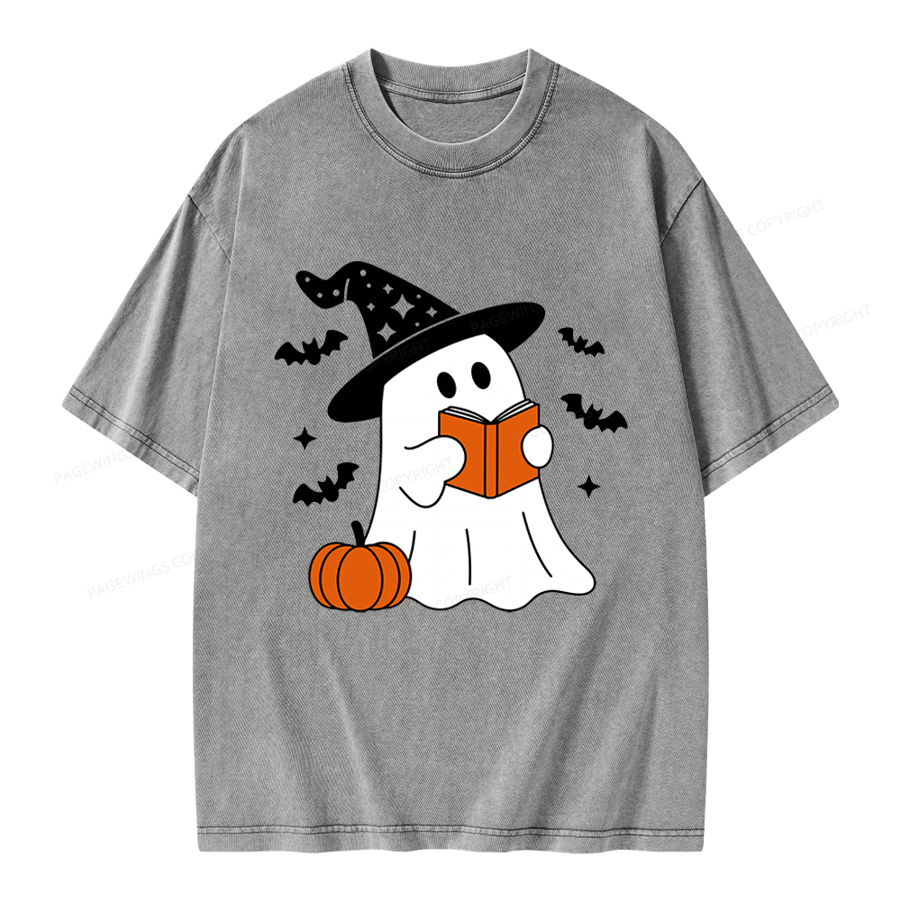 Pagewings All Booked For Fall Unisex Washed T-shirt