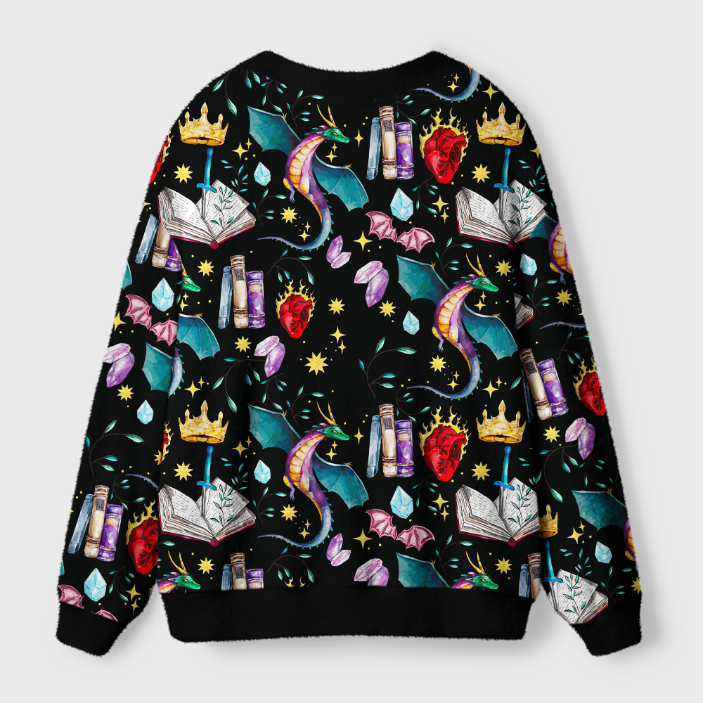 Pagewings Fantasy Reader Light Knit Unisex Cardigan Sweaters