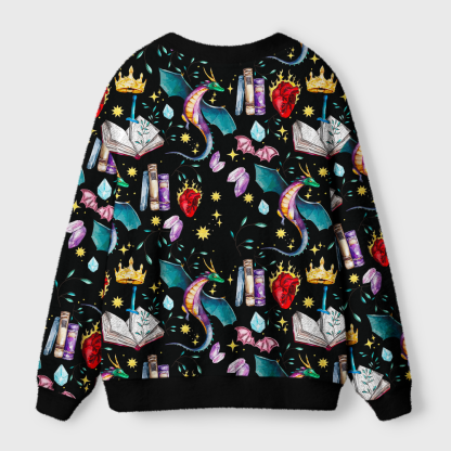 Pagewings Fantasy Reader Light Knit Unisex Cardigan Sweaters