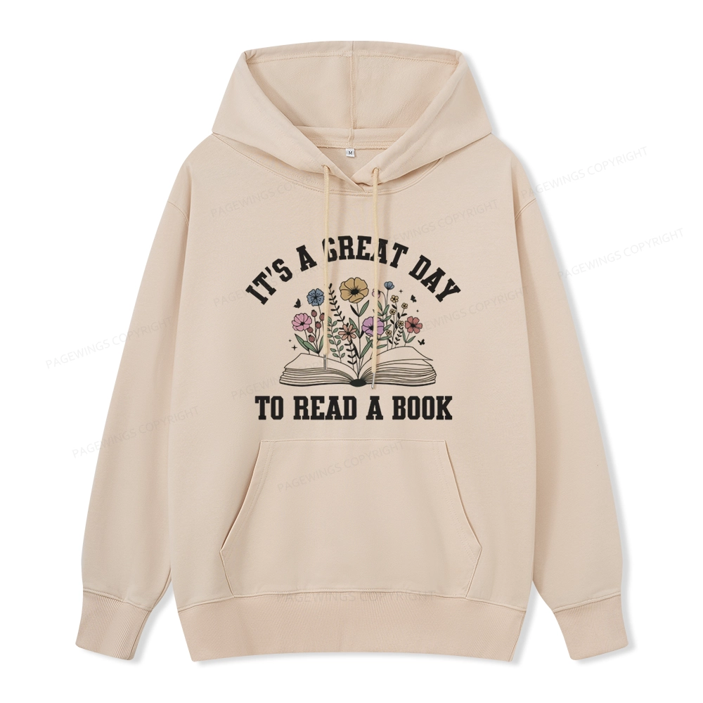 Pagewings It's Great Day to Read a Book Unisex Classic Hoodie