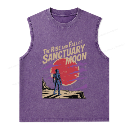 Pagewings The Rise And Fall Of Sanctuary Moon Unisex Washed Tank Top