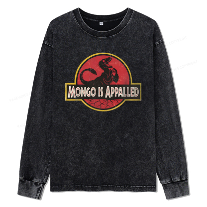 Pagewings Mongo Is Appalled Unisex Washed Long Sleeve T-shirt