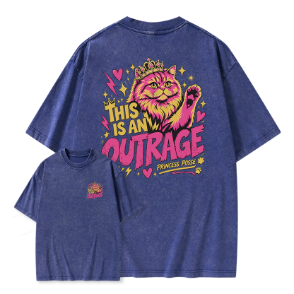 Pagewings This Is An Outrage Unisex Washed T-shirt