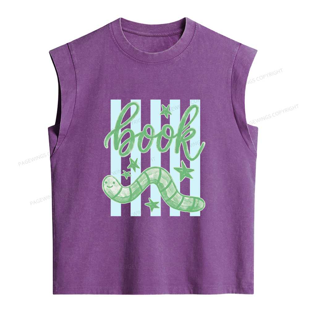 Pagewing Reading Lover Women's Washed Tank Top