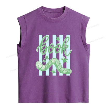 Pagewing Reading Lover Women's Washed Tank Top