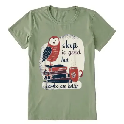 Pagewings Sleep is Good But Book is Better Unisex Classic T-shirt
