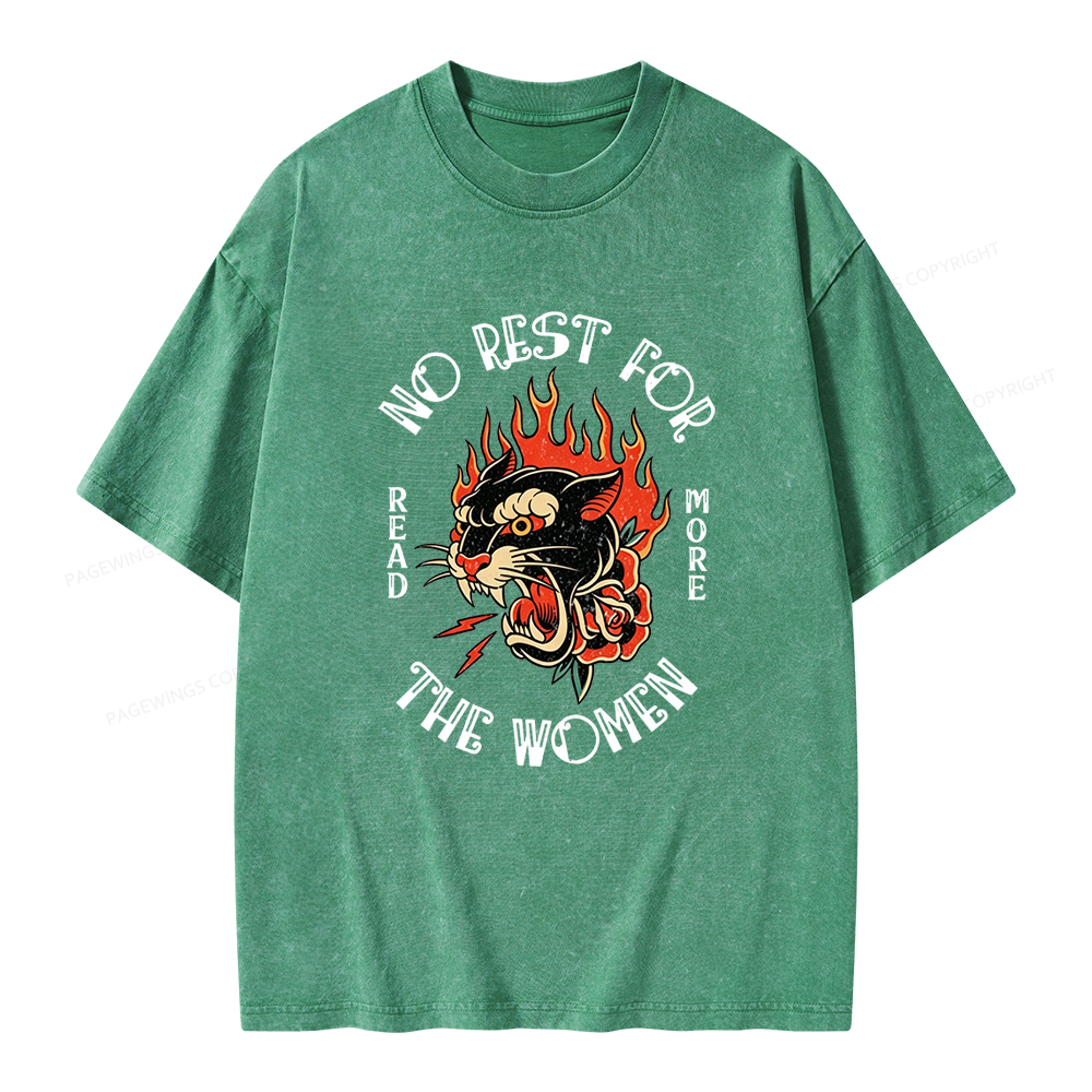 Pagewings No Rest for The Women Unisex Washed T-shirt
