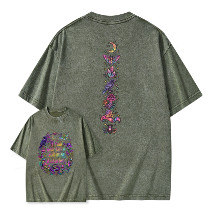 Pagewings I Find Your Lack Of Whimsy Unisex Washed T-shirt