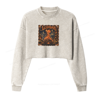 Pagewing Fantastic Reader Washed Crop Sweatshirt