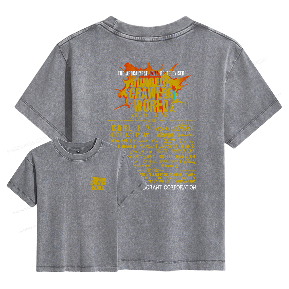 Pagewings Fuel Your Imagination With Sci-Fi World Tour Women's Washed T-shirt