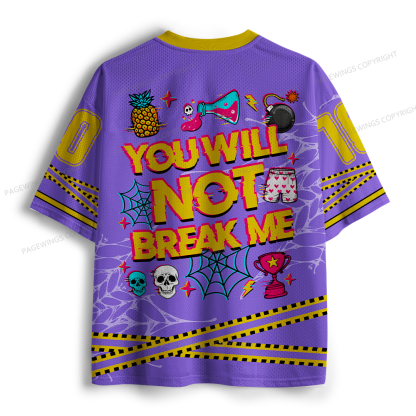 Pagewings You Will Not Break Me Unisex Mesh Jersey