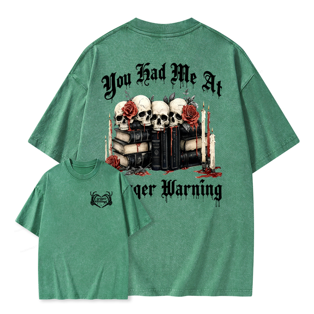 Pagewings Dark Romance Smut Unisex Washed T-shirt