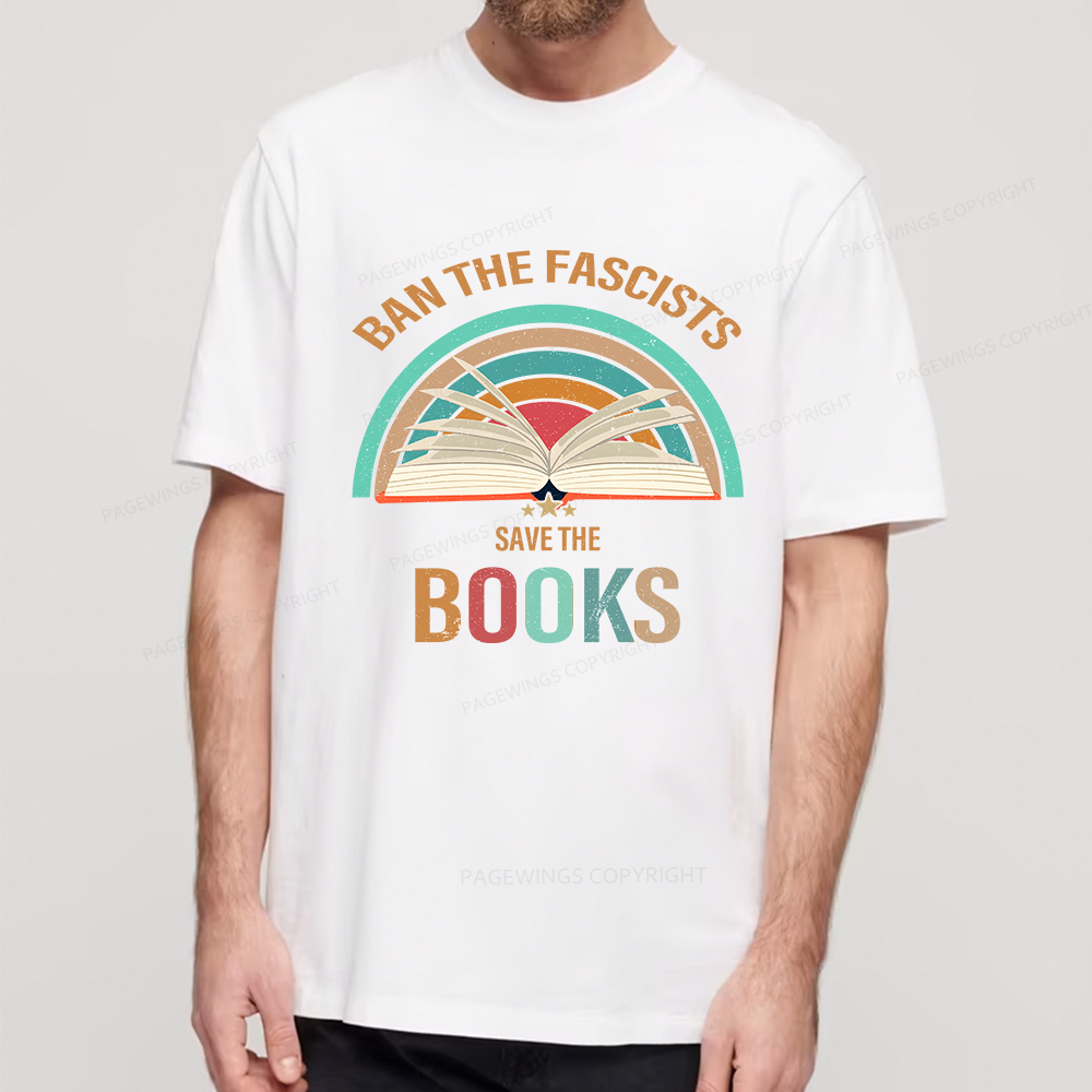 Pagewings Ban The Fascists Save The Books Unisex Classic T-shirt