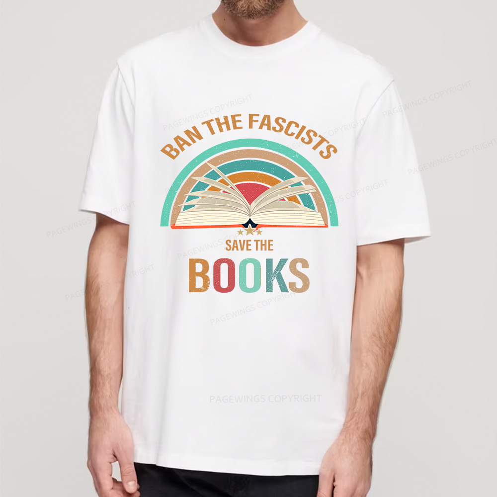 Pagewings Ban The Fascists Save The Books Unisex Classic T-shirt