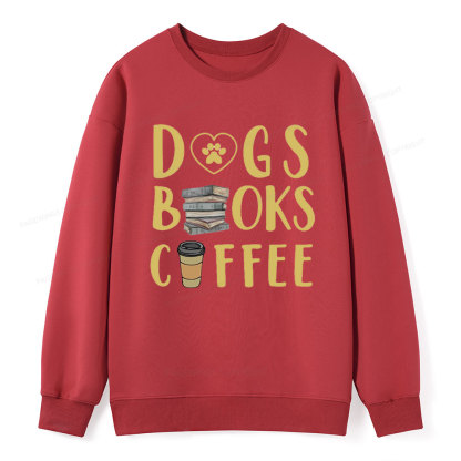 Pagewing Dogs, Books, Coffee Unisex Classic Sweatshirt