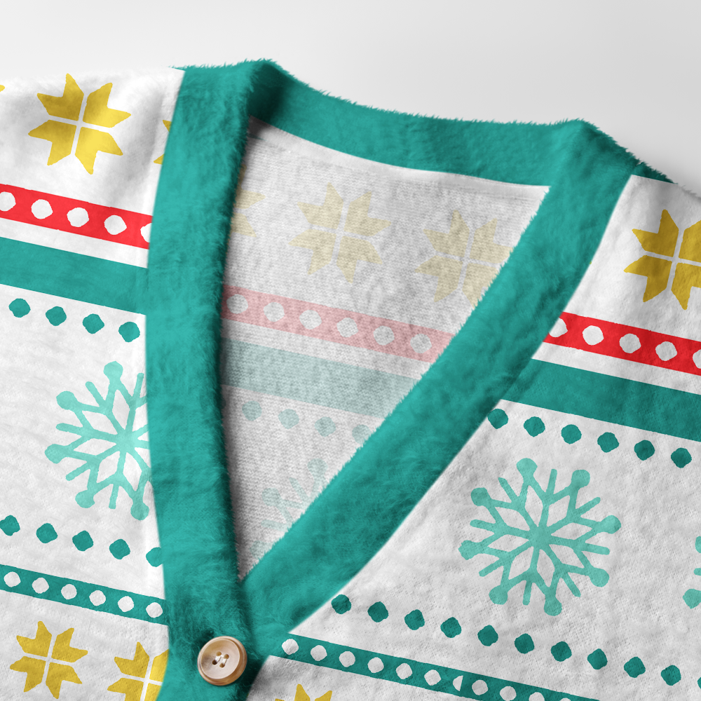 Pagewings Books Of The Christmas Tree Light Knit Unisex Cardigan Sweaters