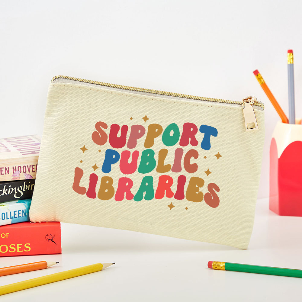 Pagewings Public Library Sweatshirt Pouch