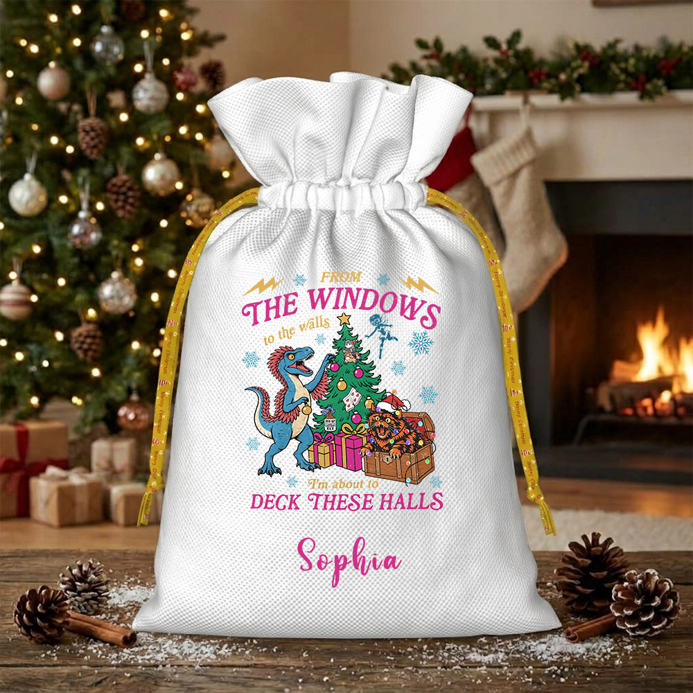 Pagewings Personalized From The Windows To The Wall Christmas Santa Sack