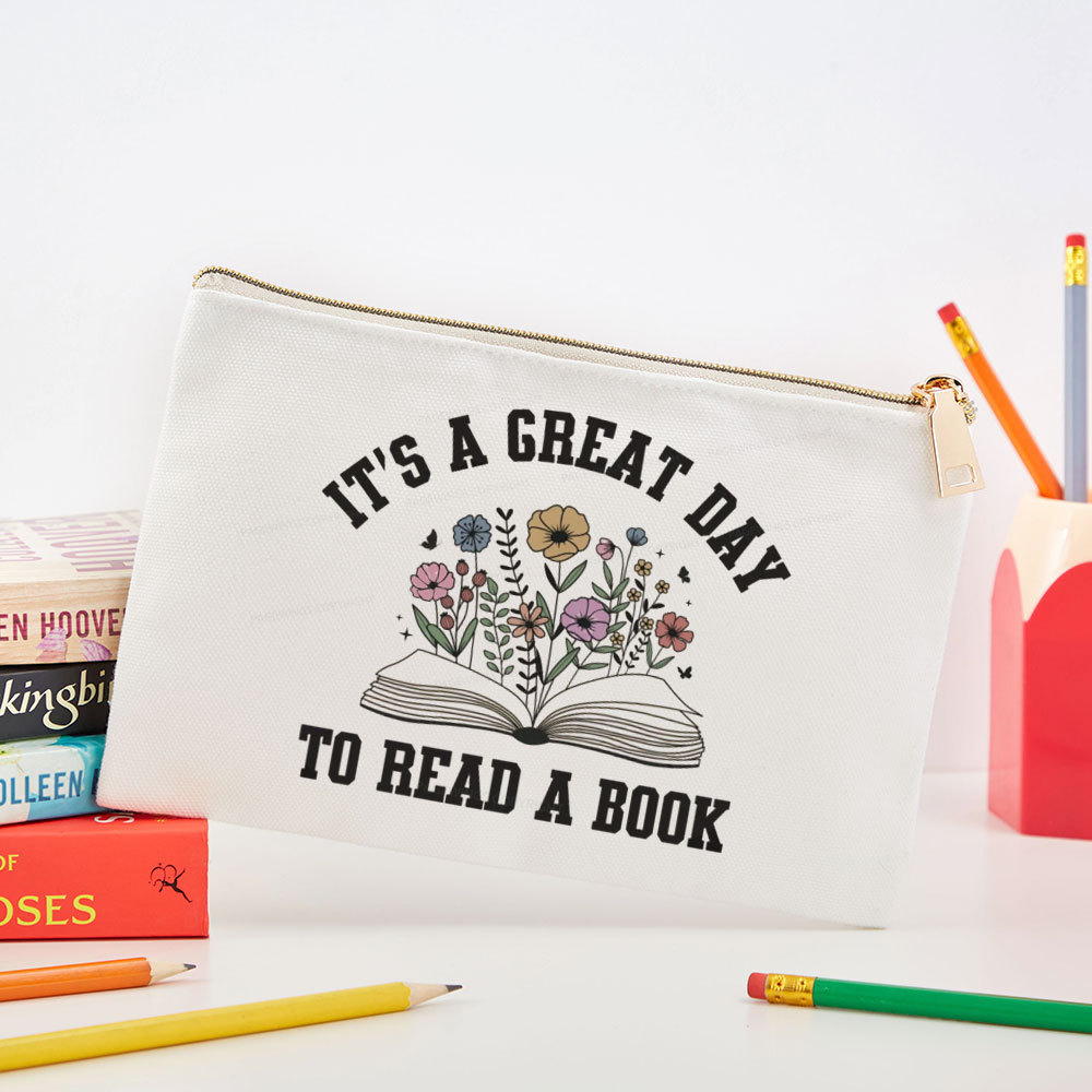 Pagewings It's Great Day to Read a Book Pouch