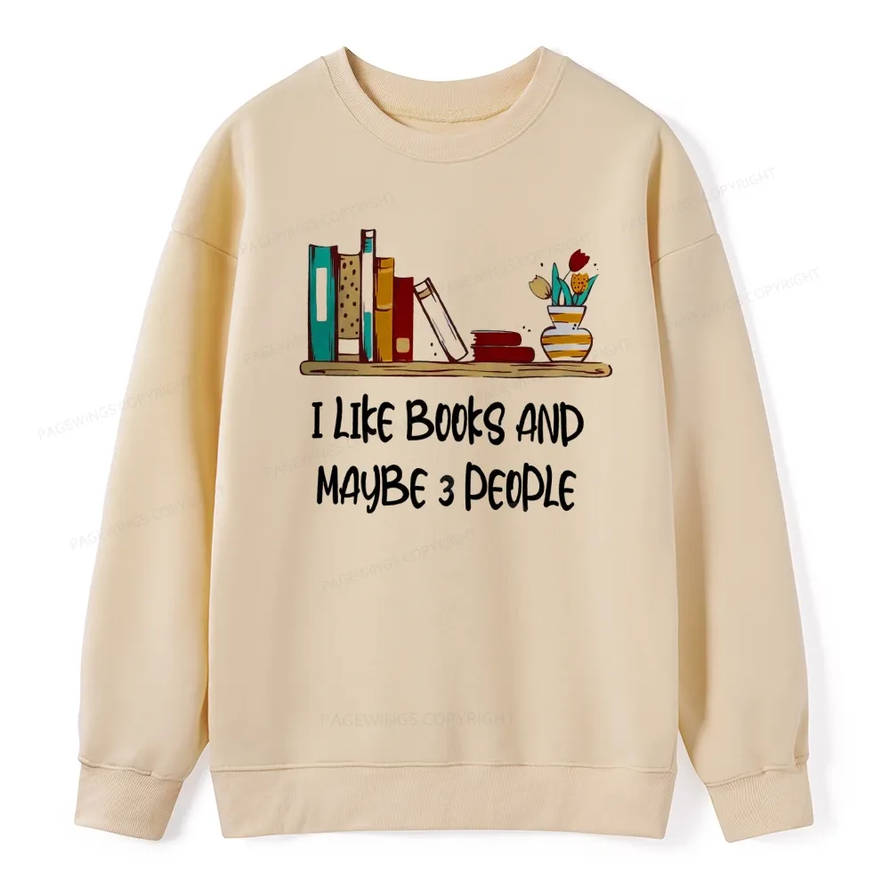 Pagewings  I Like Books World Unisex Classic Sweatshirt