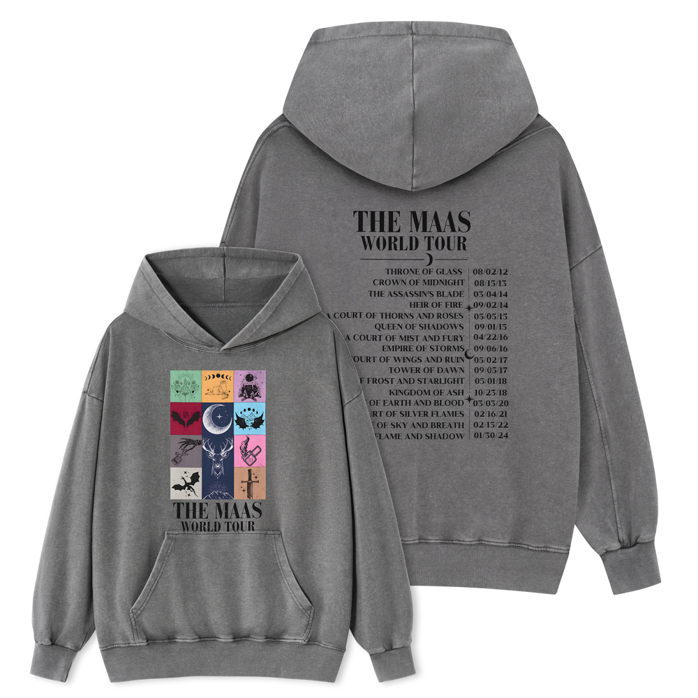 Pagewings World Tour Unisex Washed Hoodie