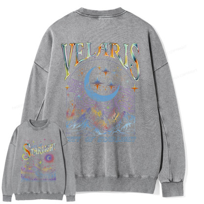 Pagewings Velaris City Of Starlight ACOTAR Two-Sided Unisex Washed Sweatshirt